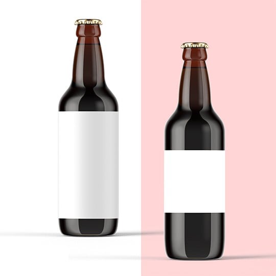 Guide de taille pour étiquettes bières