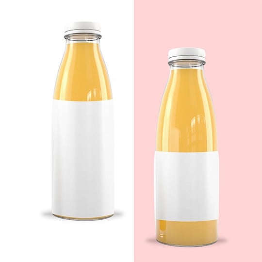 Guide de taille pour étiquettes bouteilles