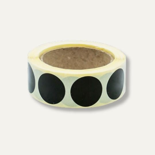 pastilles noires en rouleaux 20mm