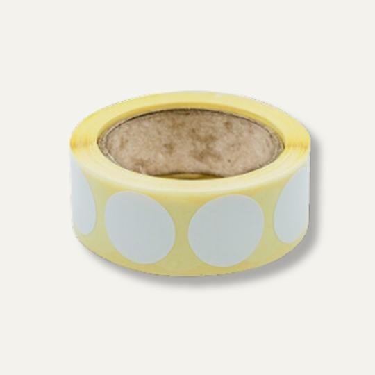 pastilles blanches en rouleaux 20mm