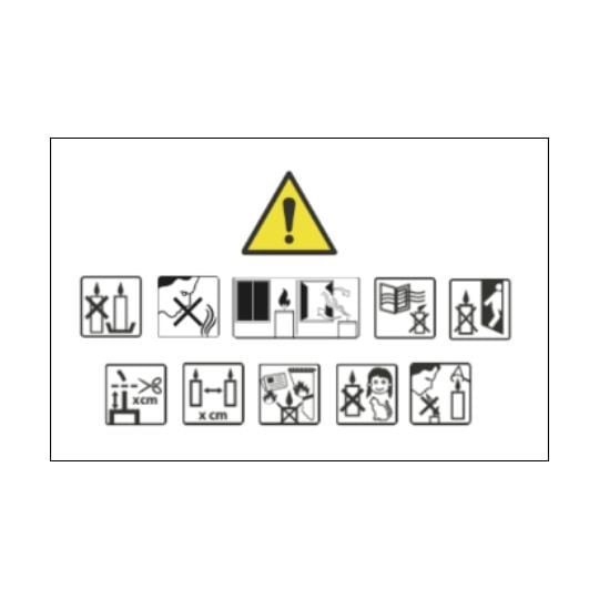 Modèle gratuit d'étiquettes rectangles AFNOR pour bougie