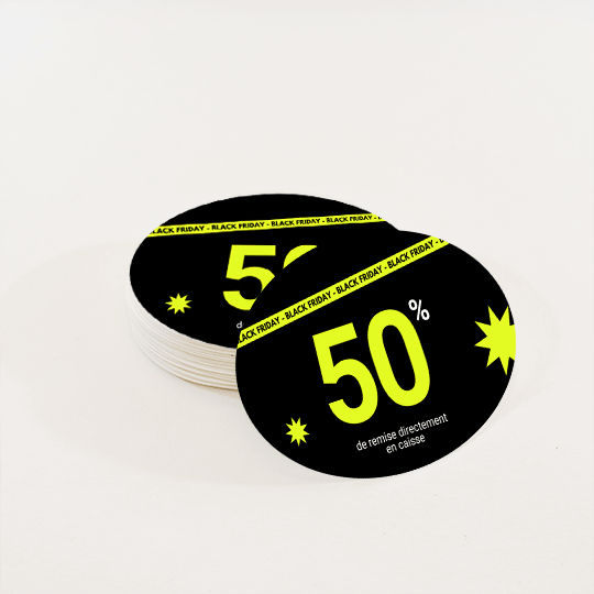 Stickers personnalisés en vinyle pour les soldes