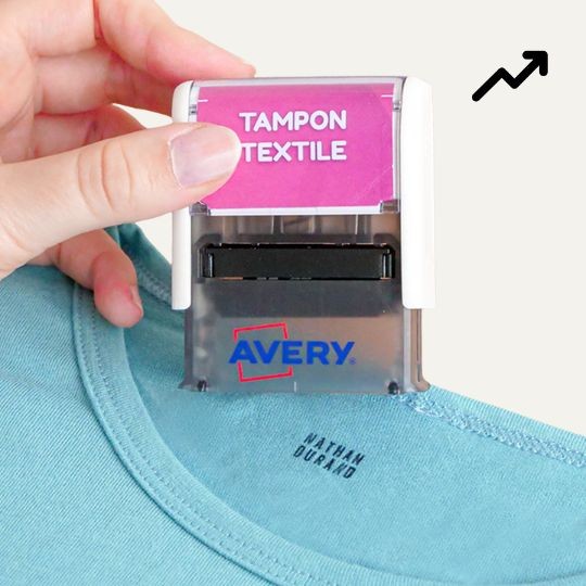 Tampon textile pour écrire le prénom des enfants sur les vêtements