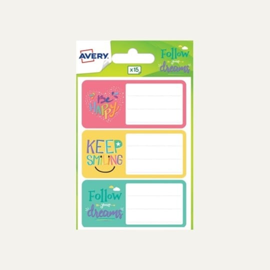 Etiquettes pour cahiers scolaires