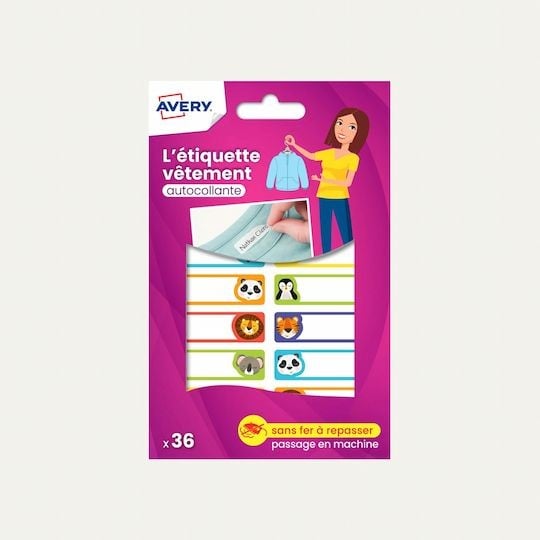 Etiquettes autocollantes pour vêtements