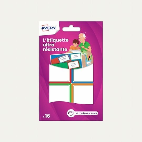 Etiquettes pour cahiers scolaires