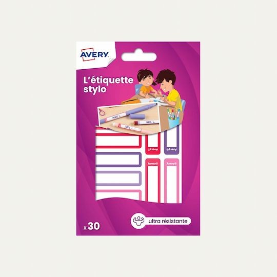 Etiquettes autocollantes pour stylos