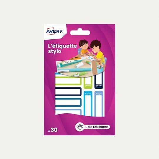 Etiquettes autocollantes pour stylos