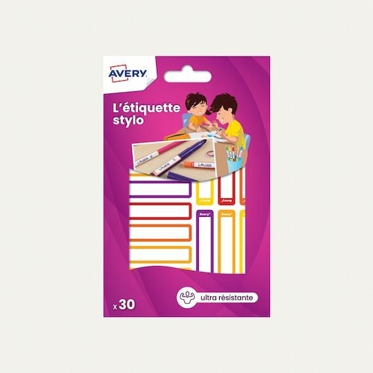 Etiquettes autocollantes pour stylos