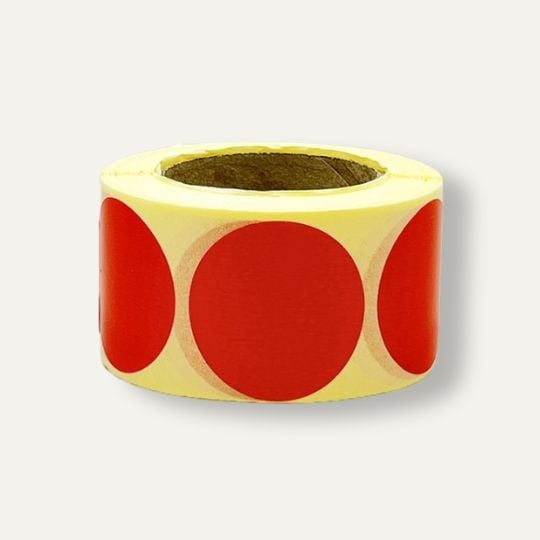 pastilles rouges en rouleaux 35mm
