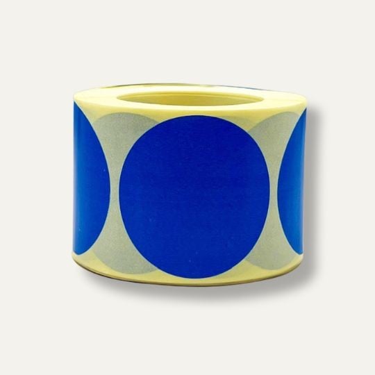 Pastilles bleues en rouleaux 50mm