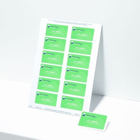 Planche de badges autocollants personnalisés