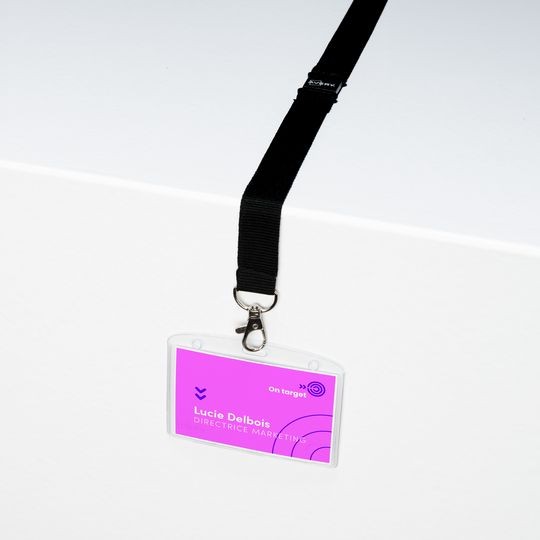 Pochette porte-badge avec tour de cou