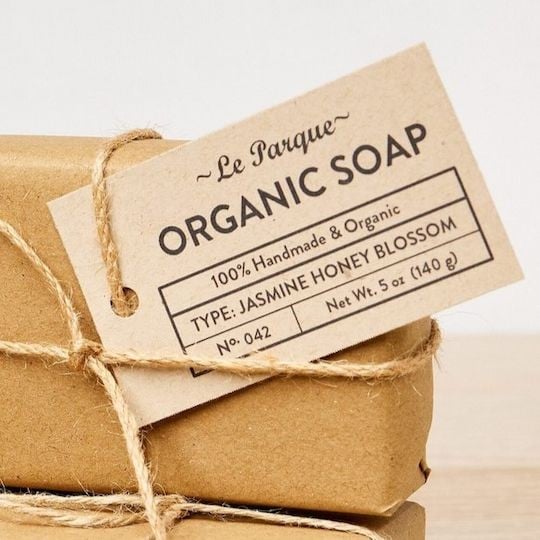 Etiquettes américaines en papier kraft pour savon