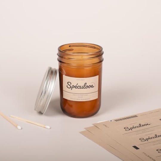 étiquettes bougies personnalisée spéculoos