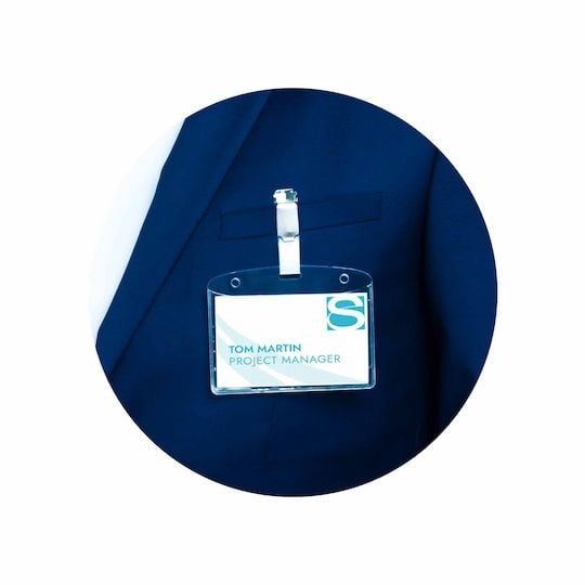 Détail du clip d'un badge