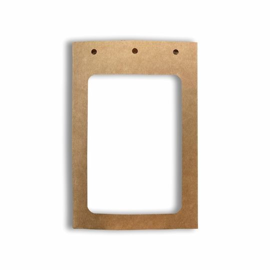 Pochette porte-badge en kraft
