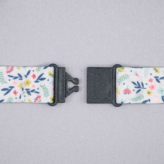 Tour de cou floral avec clip de sécurité