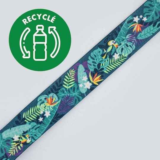 Tour de cou tropical en polyester recyclé
