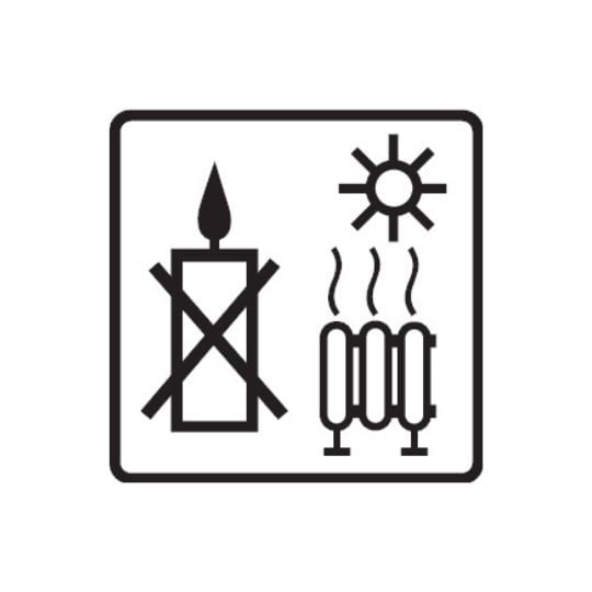 pictogramme afnor ne pas placer à proximité d'une source de chaleur