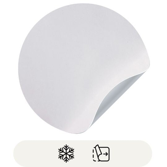 Matiere d'étiquettes en rouleaux en papier blanc decollable