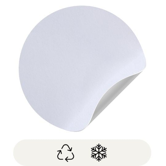 Matiere d'étiquettes en rouleaux en papier recyclé