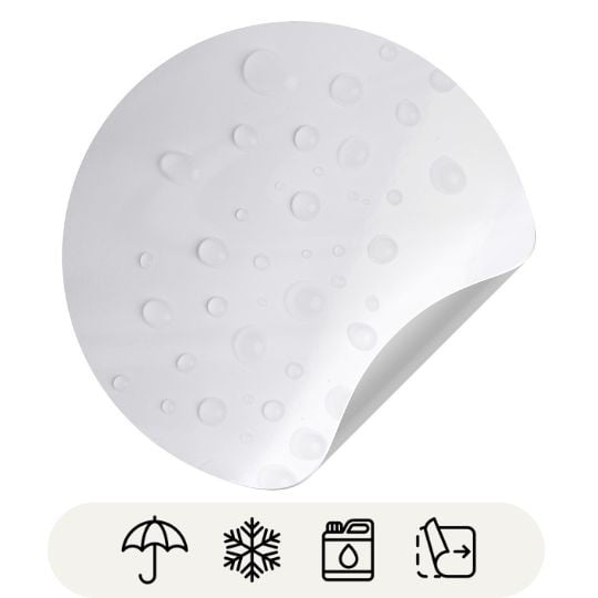 Matiere d'étiquette en rouleau en plastique blanc decollable