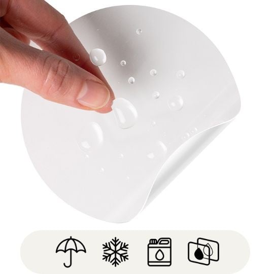 Matiere d'étiquette en rouleaux en plastique transparent
