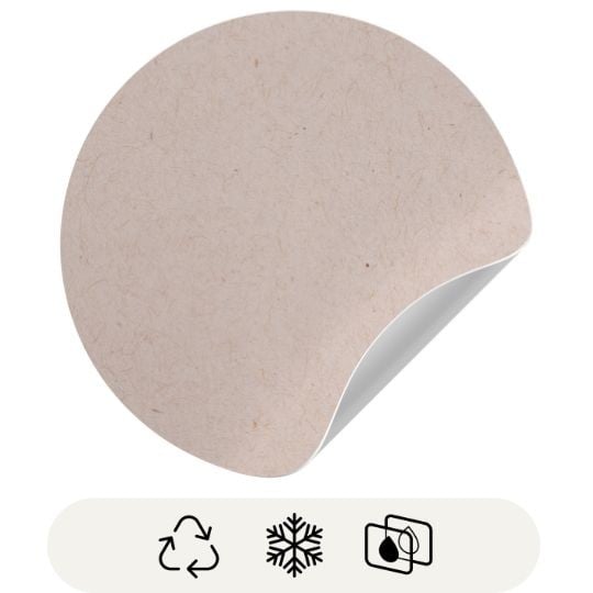 Illustration de matière d'étiquette autocollante kraft 