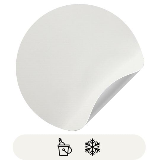 Illustration d'étiquette autocollante en papier crème texturé