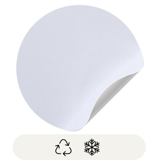 Illustration de matiere d'étiquette autocollante en papier recyclé