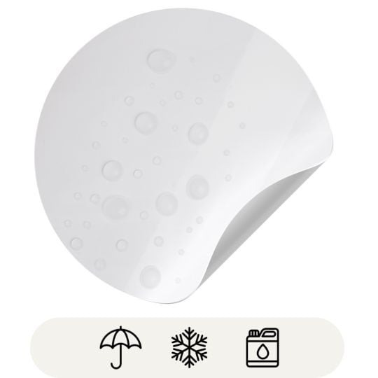 Illustration de matiere d'étiquette autocollante en plastique blanc