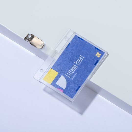 Porte-carte rigide avec clip