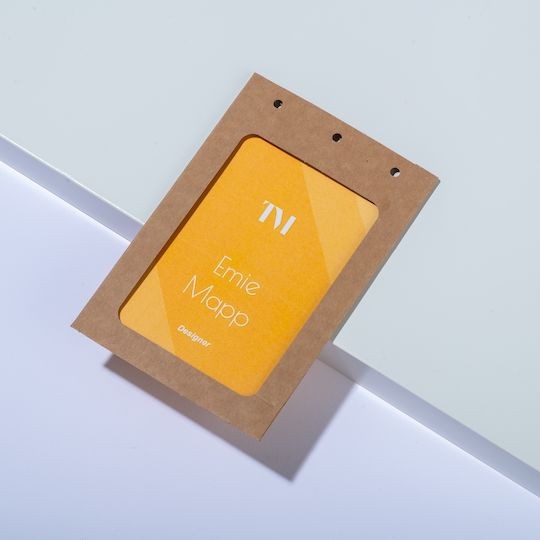 Porte-badge A6 en carton pour évènements