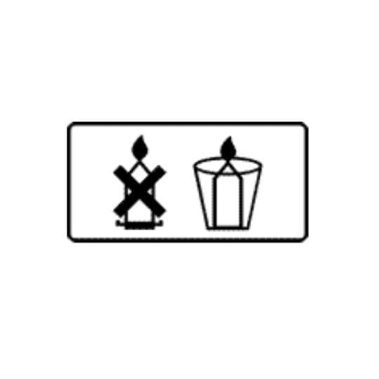 pictogramme afnor pour bougie pilier ou moulée