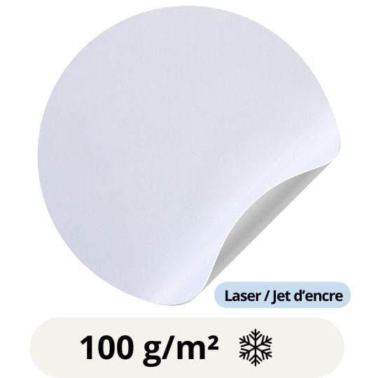 Matiere etiquettes vierges papier blanc opaque Matiere etiquettes vierges papier blanc opaque