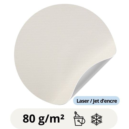 Matiere etiquette vierge papier creme texturé Matiere etiquette vierge papier creme texturé