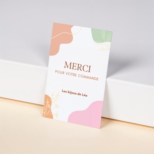 cartes de remerciements personnalisées