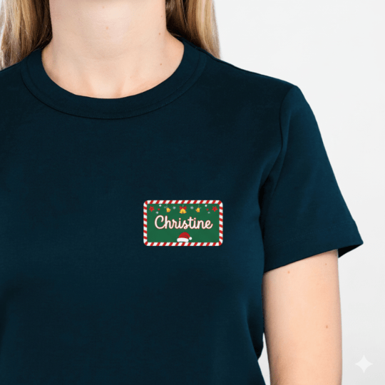 Badges personnalisés pour Noël
