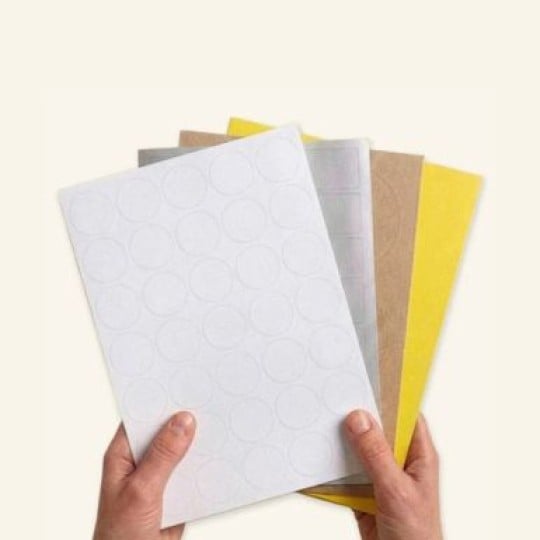 étiquettes vierges en planches A4