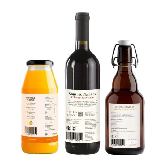 étiquettes réglementaires bouteilles