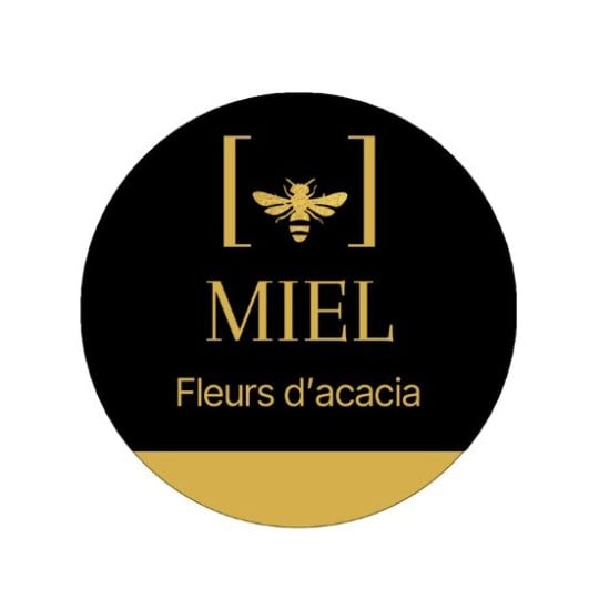 modèle étiquette rond miel