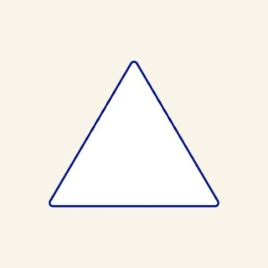 étiquettes triangles