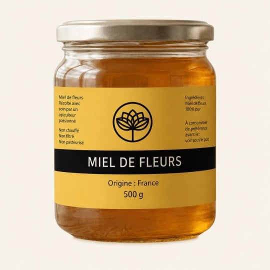 modèles étiquettes miel
