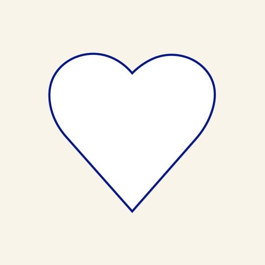 étiquettes coeur