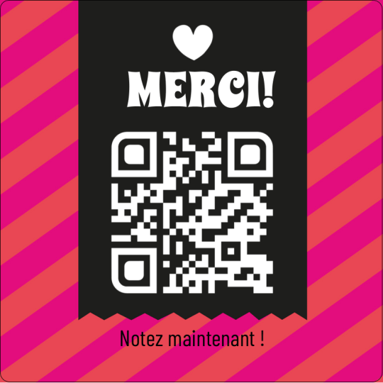 sticker merci qr code