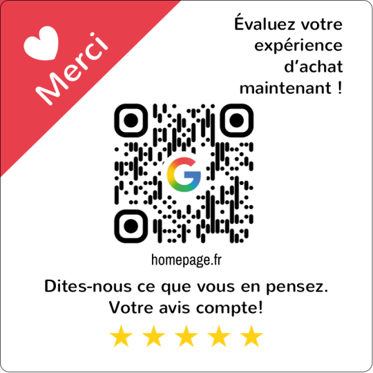 sticker qr code donnez votre avis