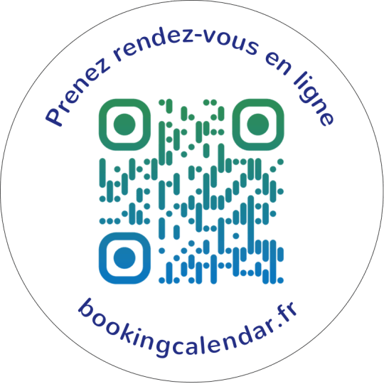 stickers qr code prise de rendez-vous