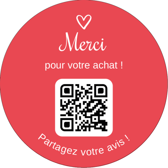sticker merci qr code