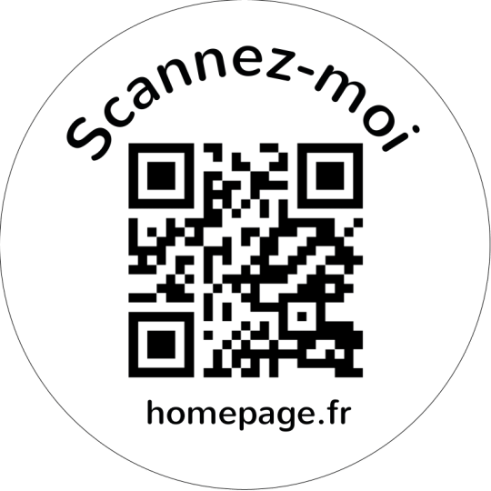 sticker qr code scannez moi
